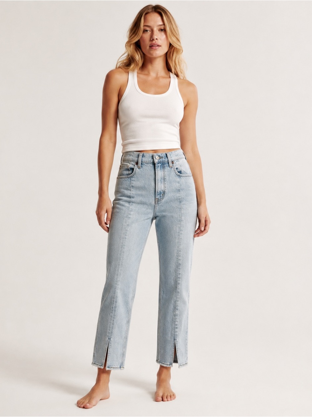Abercrombie & Fitch The ’90s Straight Ultra High Rise Curve Love Jeans 26